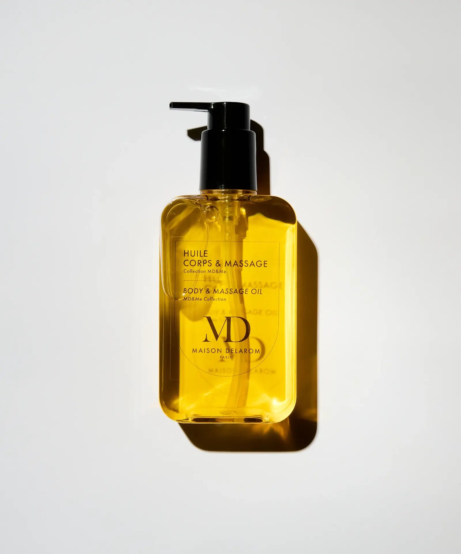 Huile de massage hydratante et réparatrice 215 ml – aux huiles naturelles de noisette corse, abricot, figue de barbarie et amande douce